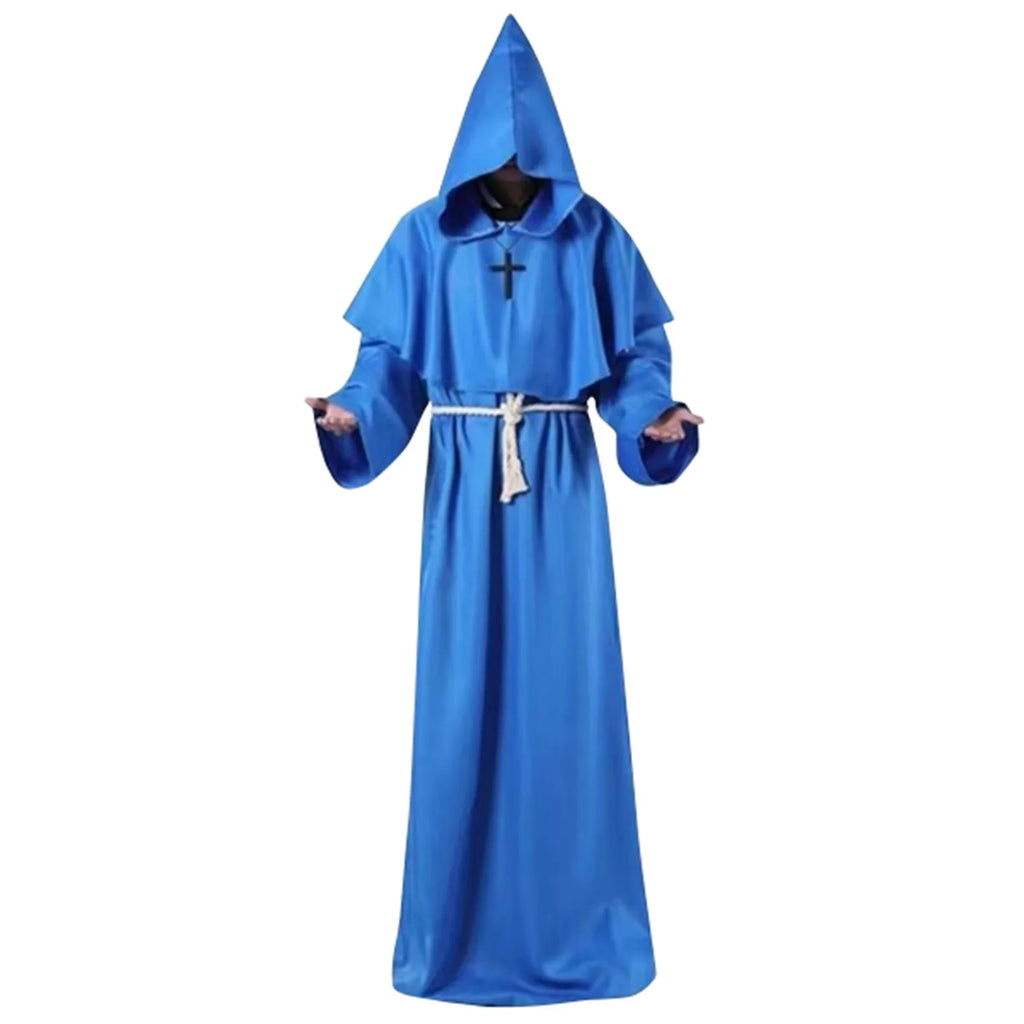 Halloween Costume Halloween Cosplay Costume Medieval Monk Suit Monk Robe Wizard Suit Priest Suit Costume Stage Suit 코스프레 의상