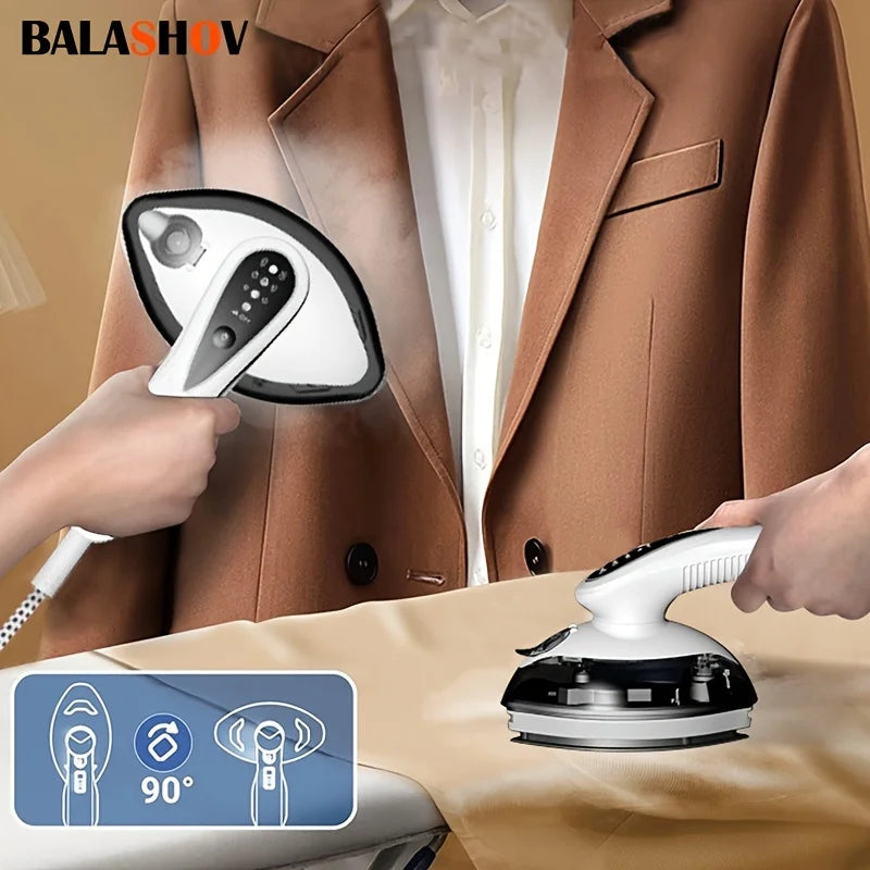 1 handheld garment steamer, portable ironing machine, with 25-second rapid heating and 90° rotatable design