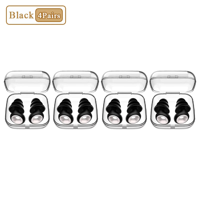 1-16Pairs Sleep Soundproof Earplugs Motorcycle Noise Reduction Earplugs Anti-noise Mute Earplugs Motorcycle Equipment