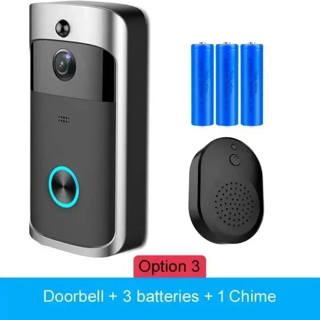 Wifi Doorbell Camera Smart Home Video Intercom Door Bell Video Call for Apartments IR Alarm Wireless Security Camera Doorbell
