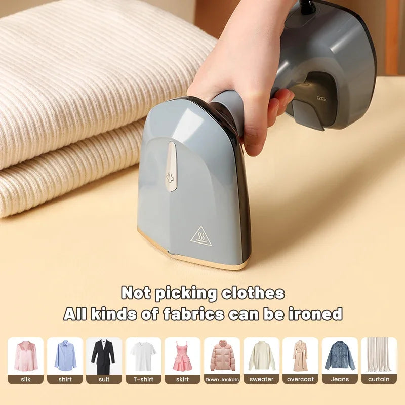 Foldable Ironing Machine 1500W Fast-Heat Garment Steamer Household Electric Fabric Steamer for Home Travel Handheld Steam Iron