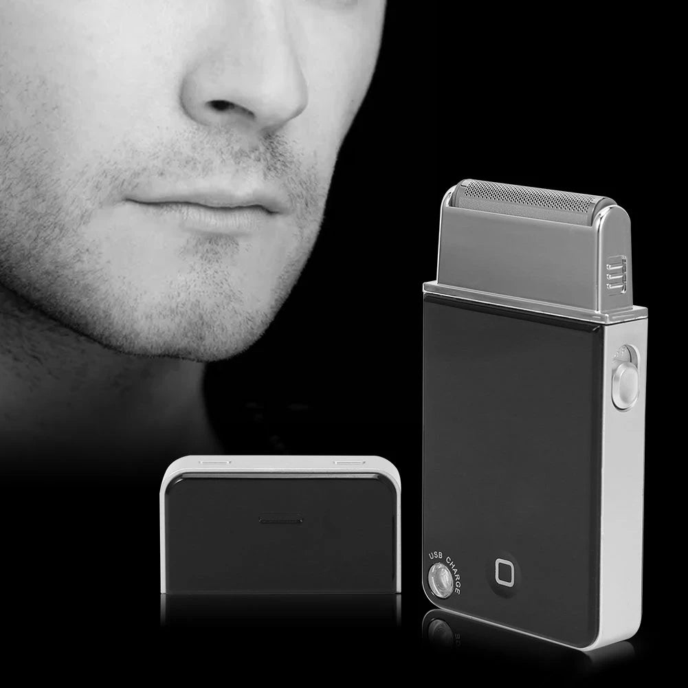 Kemei Beard Trimmer Facial Ultra Thin Electric Razor Rechargeable Shaver with USB Electric Shaver Rechargeable Shaver