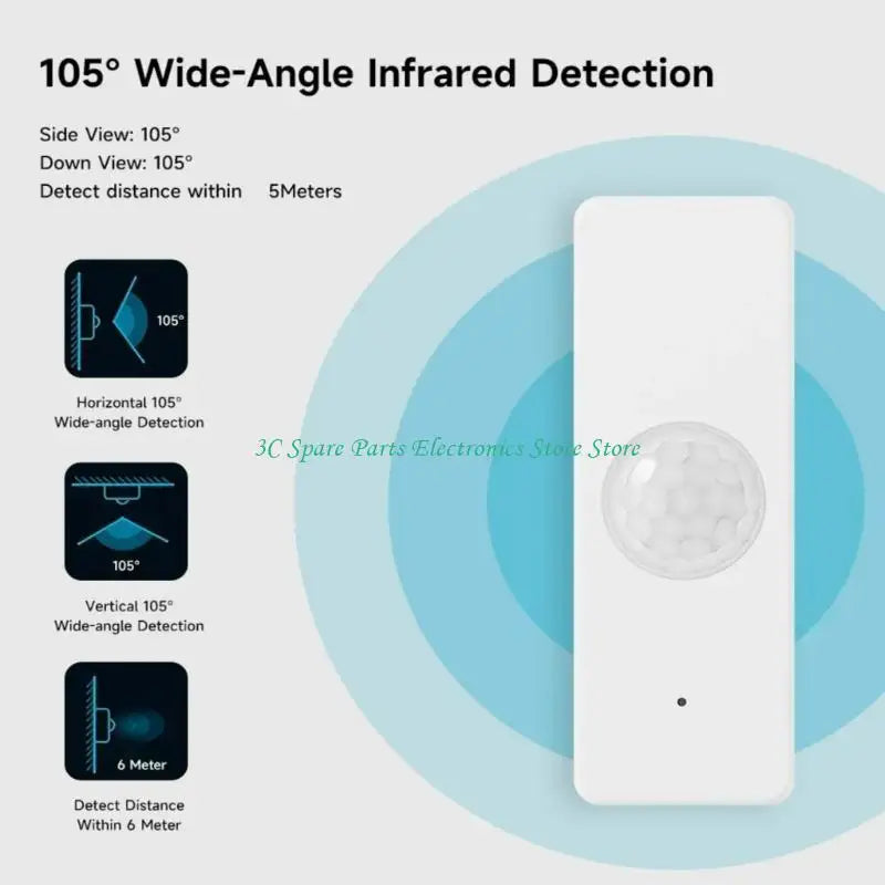 SZ Intelligent PIR Motion Detection Device for Enhancing Home Safety with WiFi or ZigBee3.0 Support Human Movement Detector