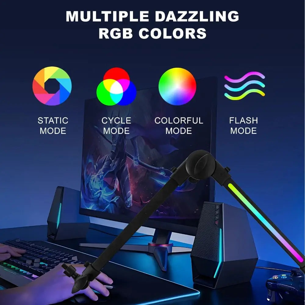 Microphone Boom Arm Mic Stand Desk Mounted 360° Rotation Sturdy Universal for Video Gaming Studio Audio Mic Stand Accessories