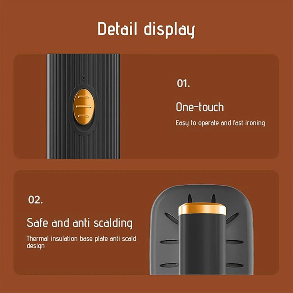 Electric Steam Ironing Machine 180°Rotatable Handheld Steam Iron for Friend Family Neighbors Gift