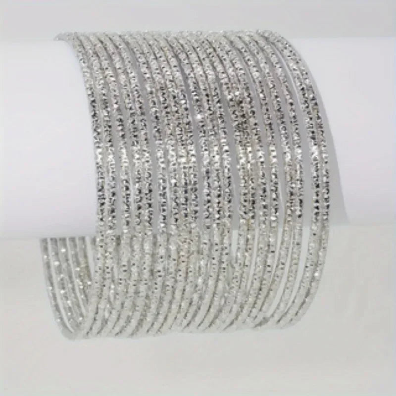 New Multi-layer Full Star Stacking Bracelet Fashion Retro Multi-ring Set of Metal Bracelets 20 Pcs Women's Jewellery Accessories