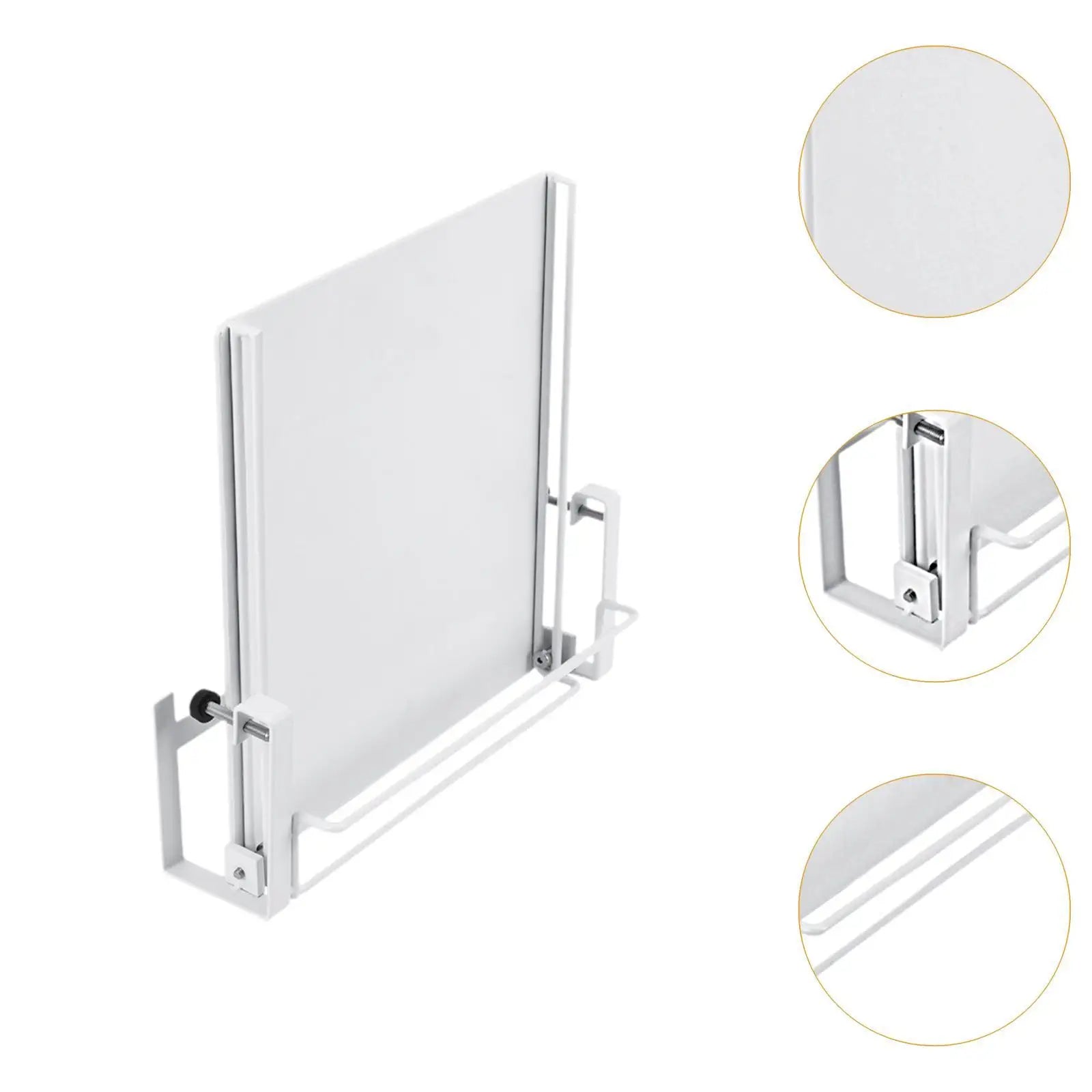 Kitchen Cabinet Door Organizer Accessories Multifunction Foldable White Rack Countertop Shelf for Balcony Pantry Home Bathroom