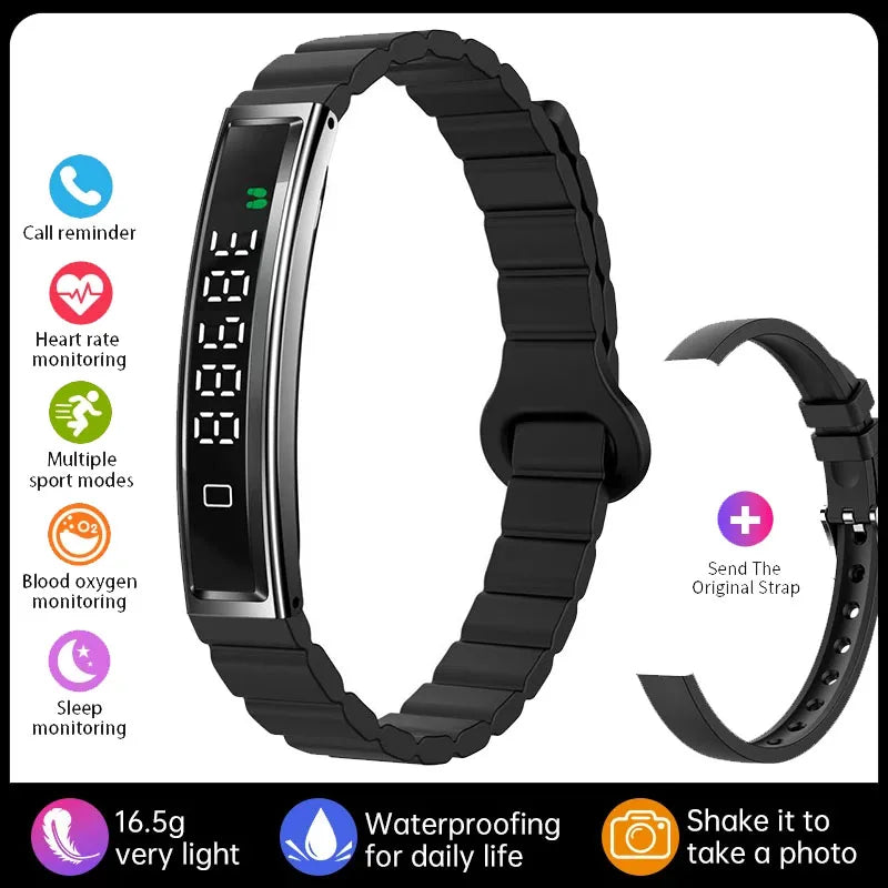 Women Smart Bracelet With Heart Rate Monitor Activity Fitness Tracker Sports Wristband Waterproof Smart Watch Men Smartband