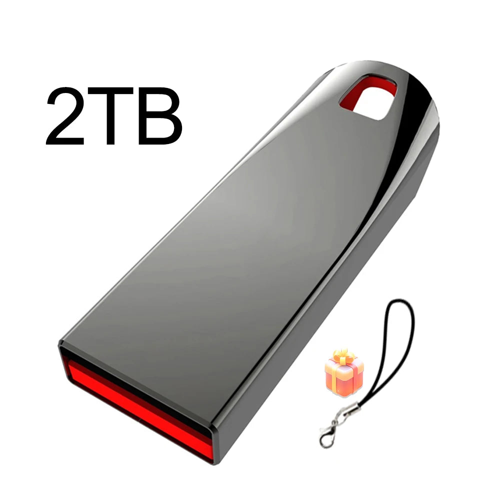 Metal USB 3.0 Memoria USB Pen Drive 2TB Pendrive USB Flash Drive 1TB High Speed Cle USB Flash Memory Key USB Drive Free Shipping