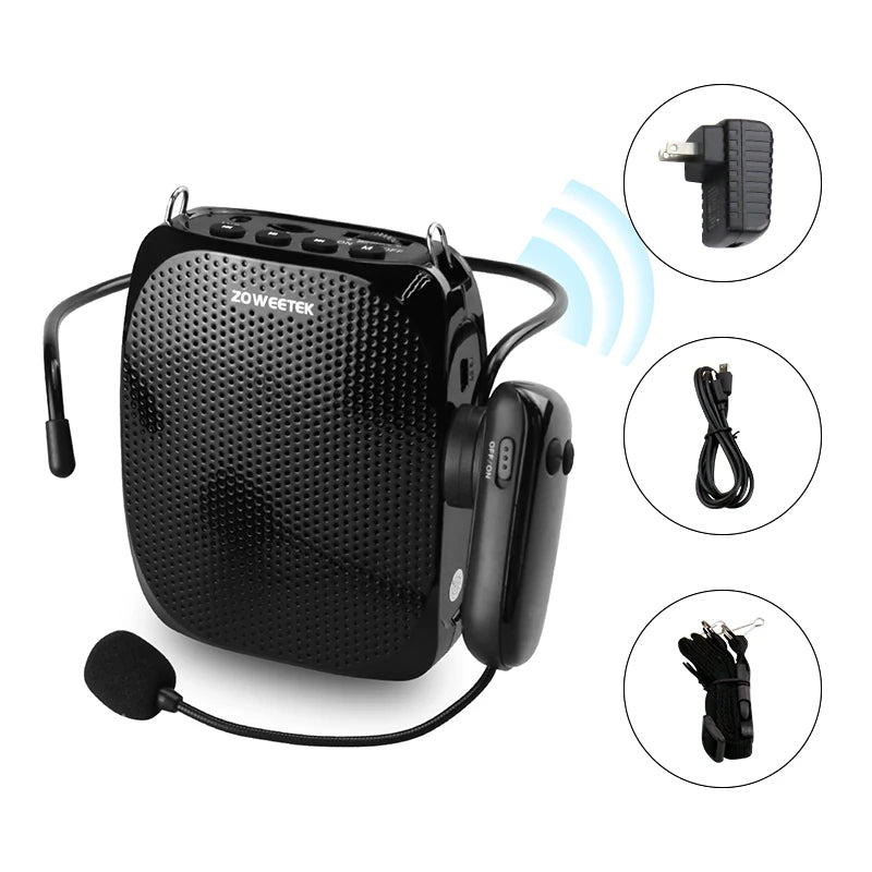 Zoweetek Wireless Voice Amplifier Mini Audio Loudspeaker Speaker for Teacher
