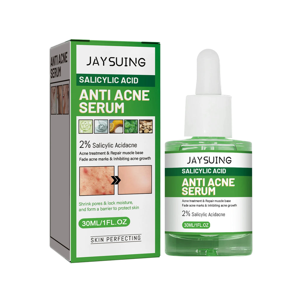 Salicylic Acid Anti Acn-e Face Serum Hydrating Fader Acne Mark Pimple Blackhead Removal Shrink Pores Oil Control Facial Essence