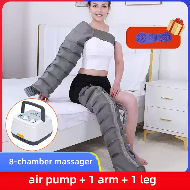 Electric 8-chamber Air Compress Massager Lymphatic Drainage Leg Massage Device Promote Blood Circulation Full Body Massager