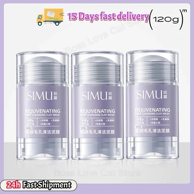 Shrink Pores Mask Salicylic Acid Deep Cleansing Stick Kaolin Clay Refines Skin Remove Forehead Blackhead Chin Pimples Acne Treat