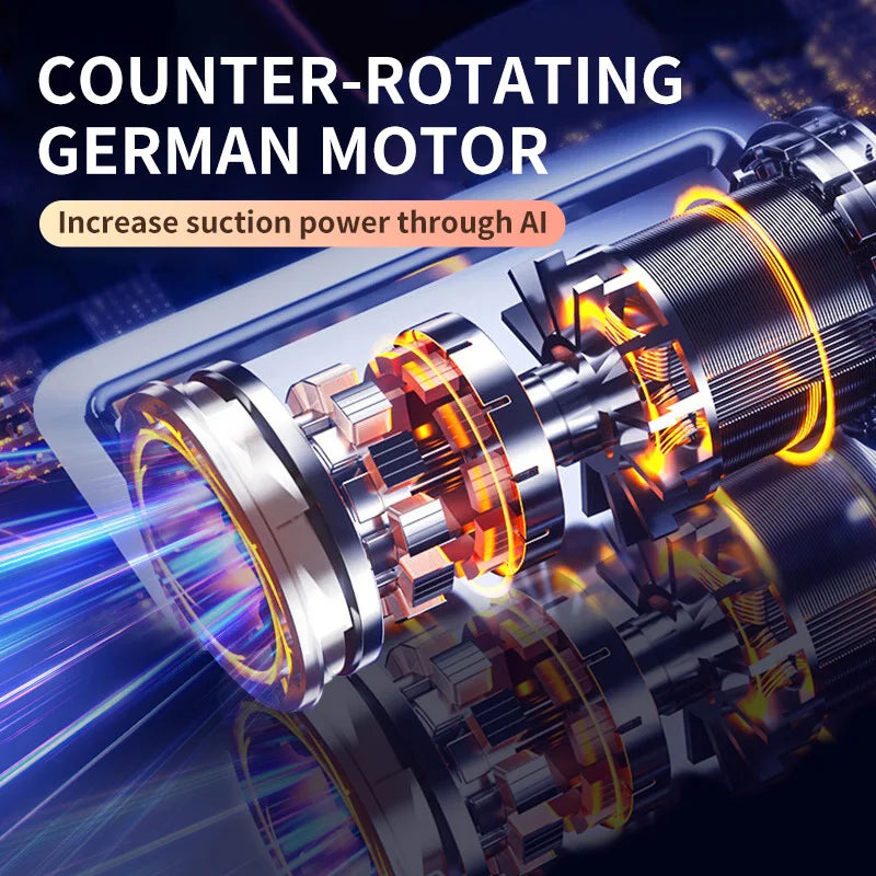 68000Pa Car Vacuum Cleaner Portable Wireless/Wired Handheld Washing Machine for Car Home Sofa Pet Hair Cleaning