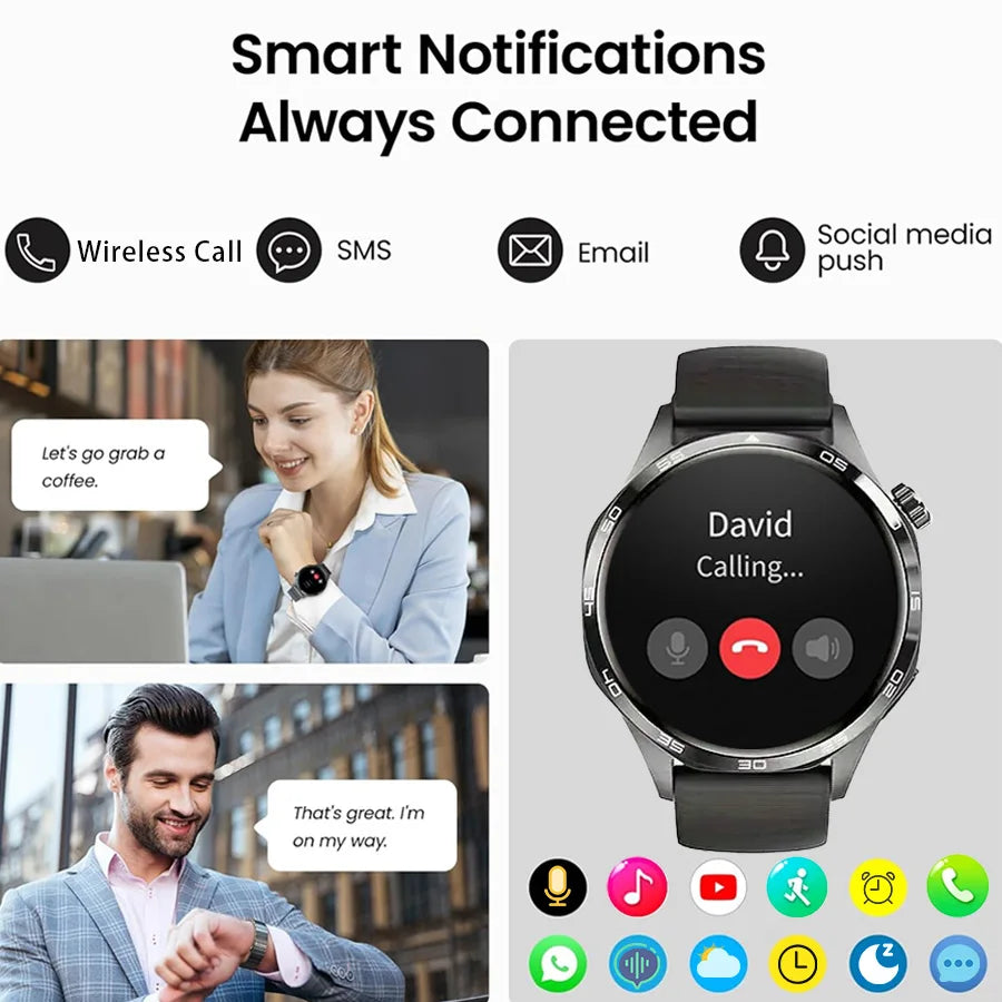 Smart Watches for Men, 1.52" HD AMOLED Fitness Tracker with 110+ Sport Modes, 24/7 Heart Rate Sleep Monitor , IP68 Waterproof