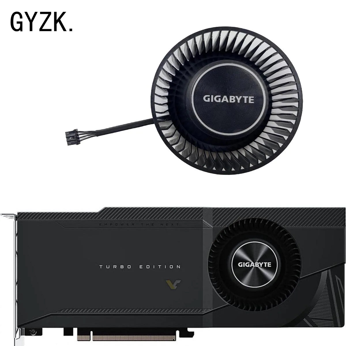 New For GIGABYTE GeForce RTX3080 3080ti 3090 4090 4090D TURBO Graphics Card Replacement Fan PLB08025B12HH