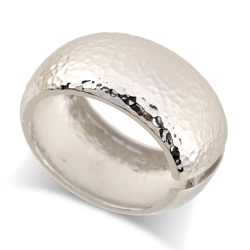 New Costume Fashion Bracelet Statement Bangle for Women Gold Plated Round Metal Opened Cuff Bangles Drop-shipping Jewelry