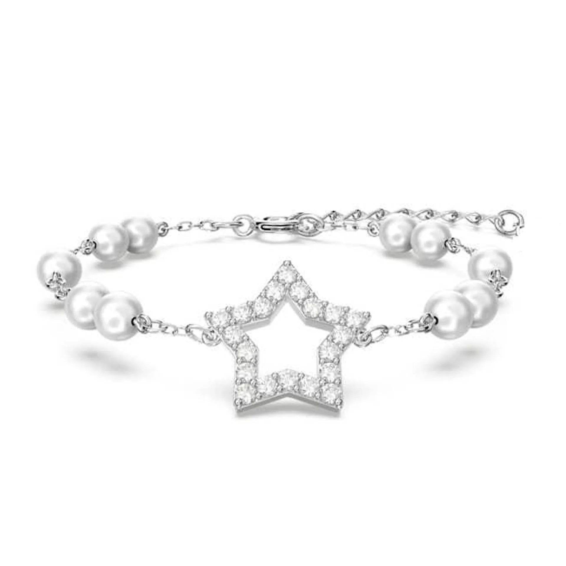 2025 New Fashion Women's Simple Round Ball Bracelet Austrian Crystal Small Pearl Invisible Magnetic Clasp Bracelet Romantic Gift