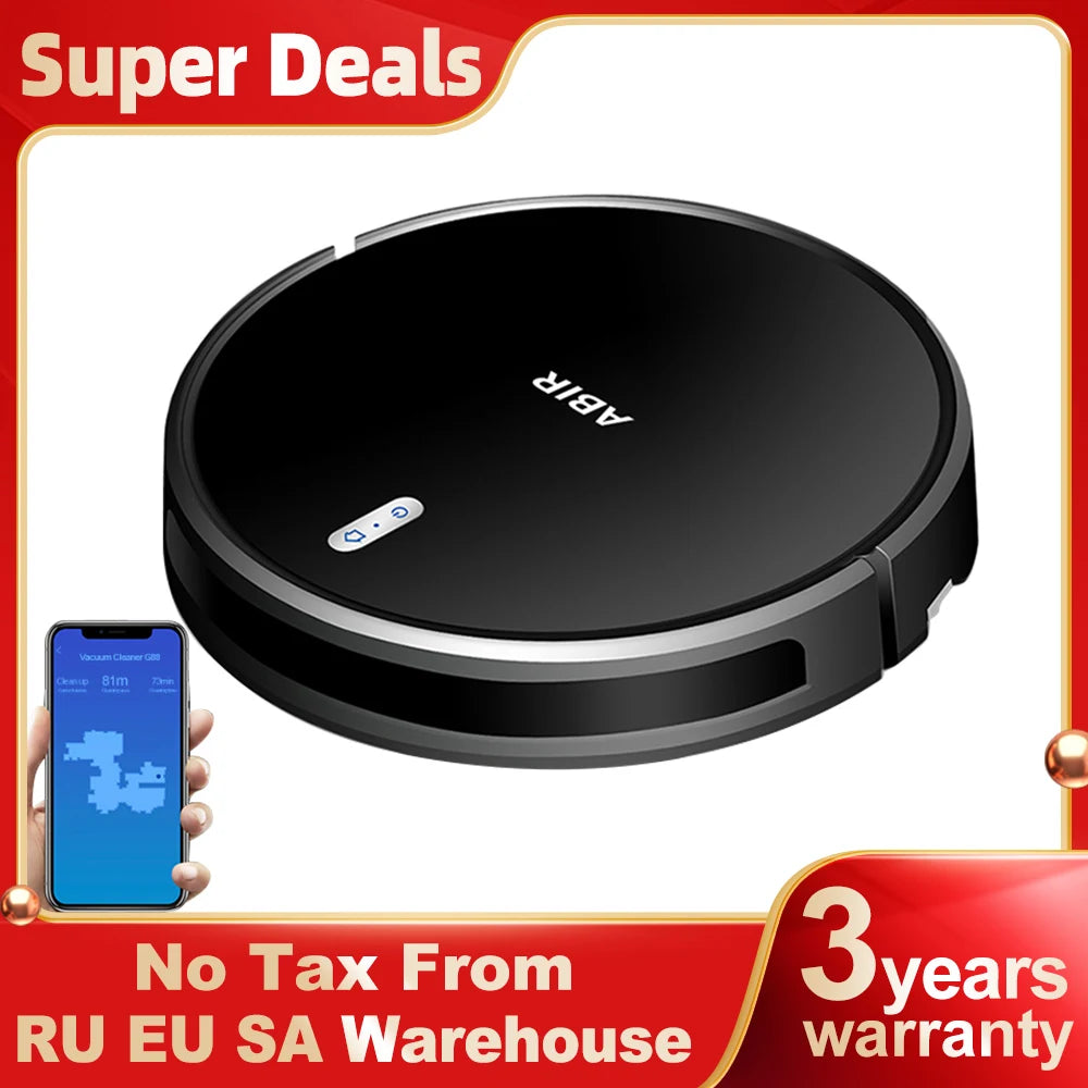 Robot Vacuum Cleaner G20S, 6000Pa Suction,Remote Upgrade, 2 in1 Wet Dry Mop, Wifi App, Smart Vaccum Auto Floor Washing for Home,