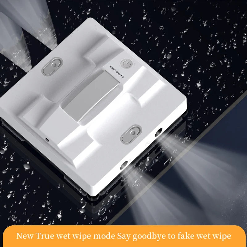 2025 Robotic Window Cleaner Wet Cleaning 5600Pa Strong Suction App Electric Glass Vacuum Wiper Cleaners Smart Remote Control