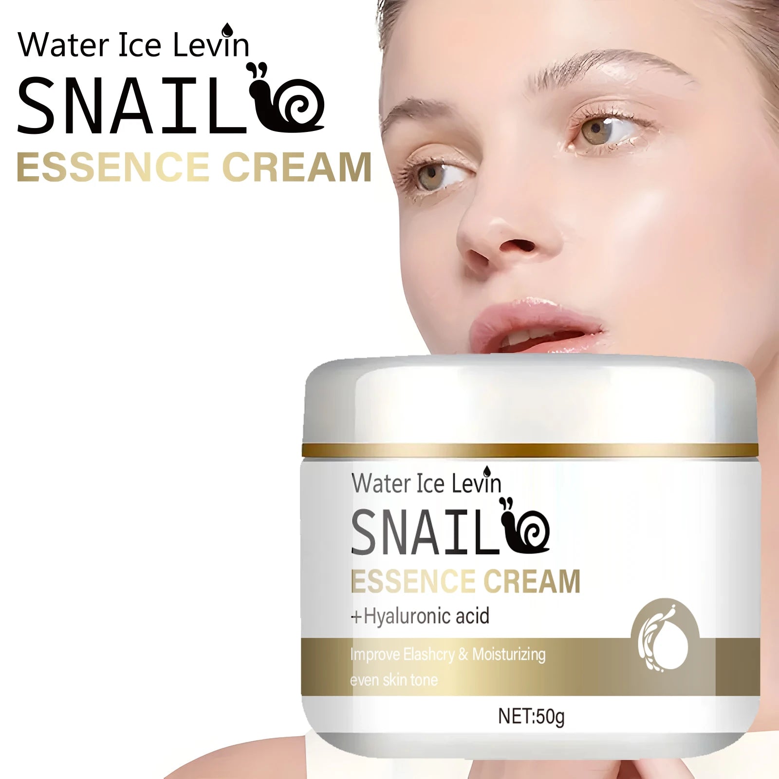 Snail Sticky Moisturizing Cream - Day and Night Cream Contains Niacinamide, Hyaluronic Acid, and Vitamin E for All Skin Types - Firming, Improving and Smoothing Skin Care for Winter and Autum Use