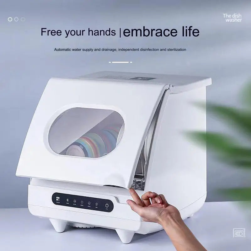 Household Portable Dishwashers Washing Machine Electric Heating Touch Control Small Table Top Automatic Countertop