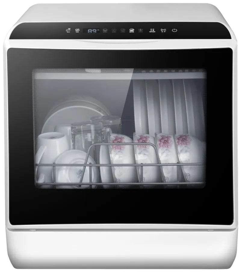 Portable Automatic Multipurpose Countertop Dishwasher Household and Commercial Use for Hotels and Cars Plastic Housing