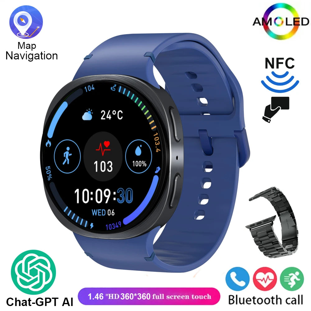 2025 New Watch 8 Smart Watch  NFC Health Monitoring Sports  Fitness GPS Bluetooth Call IP68 Waterproof HD Smartwatch