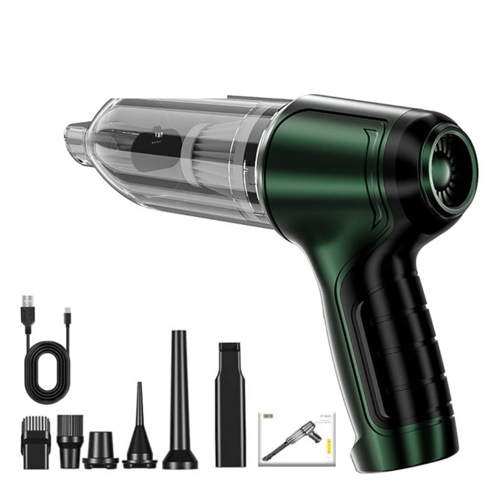 Suitu Car Mounted Vacuum Cleaner, Wireless Home and Car Dual-purpose Dry and Wet Vacuum Cleaner, High-power Portable Handheld VA