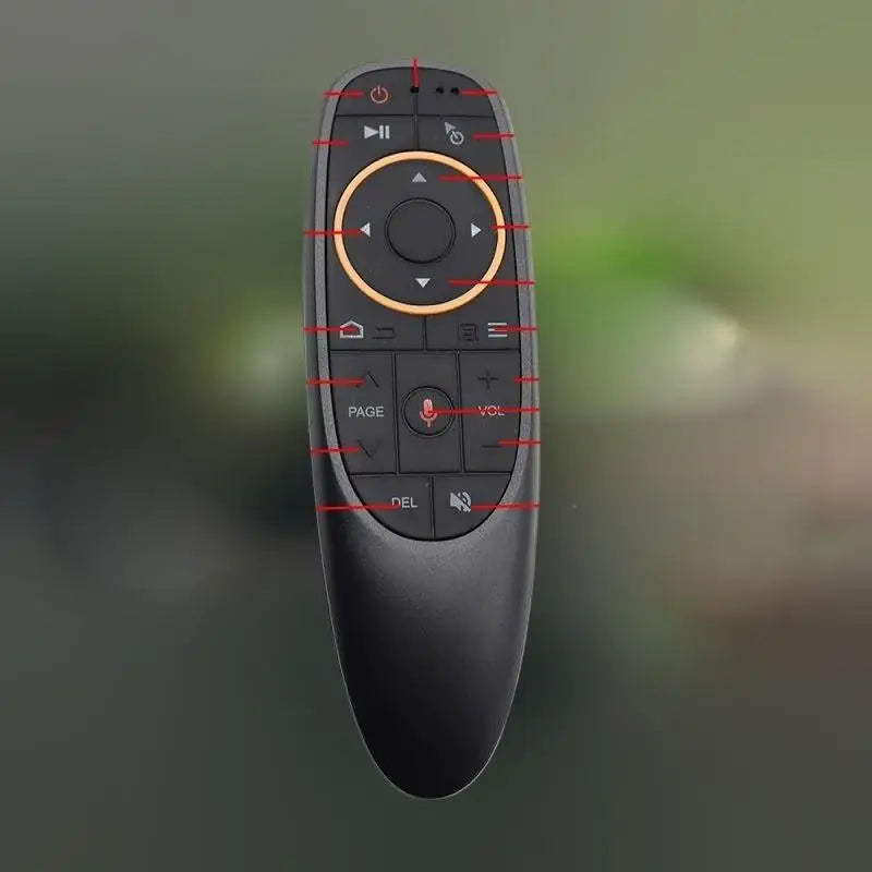 2.4G Wireless Voice Control Air Mouse G10S Remote, Suitable for X88 PRO, X96 MAX, H96 MAX, HK1 Android TV Boxes