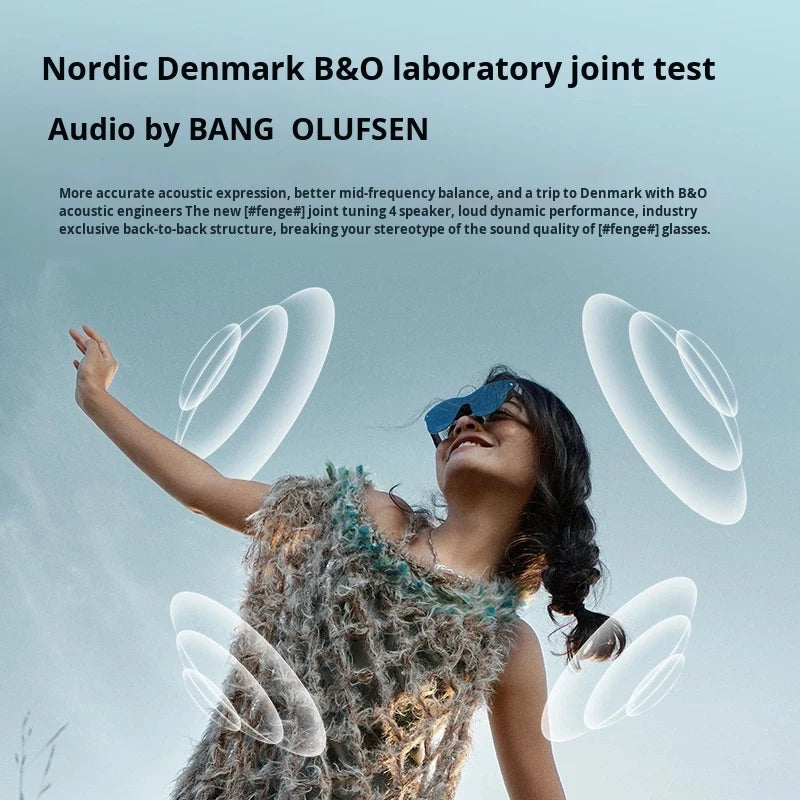 2025 NEW Rayneo Air 4 Pro Smart Glasses 3G Voice Control IPX-5 Waterproof 4K Video Capture Head-Mounted XR