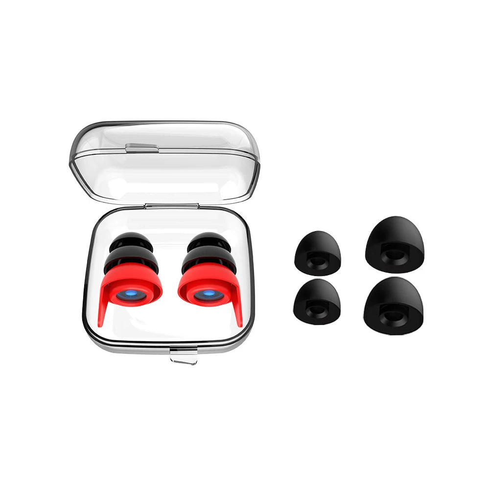 Silicone Soundproof Earplug Anti Noise Sleeping Ear Plugs Sound Insulation Noise Reduction Ear Protection Swimming Earplugs
