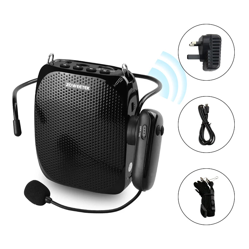 Zoweetek Wireless Voice Amplifier Mini Audio Loudspeaker Speaker for Teacher