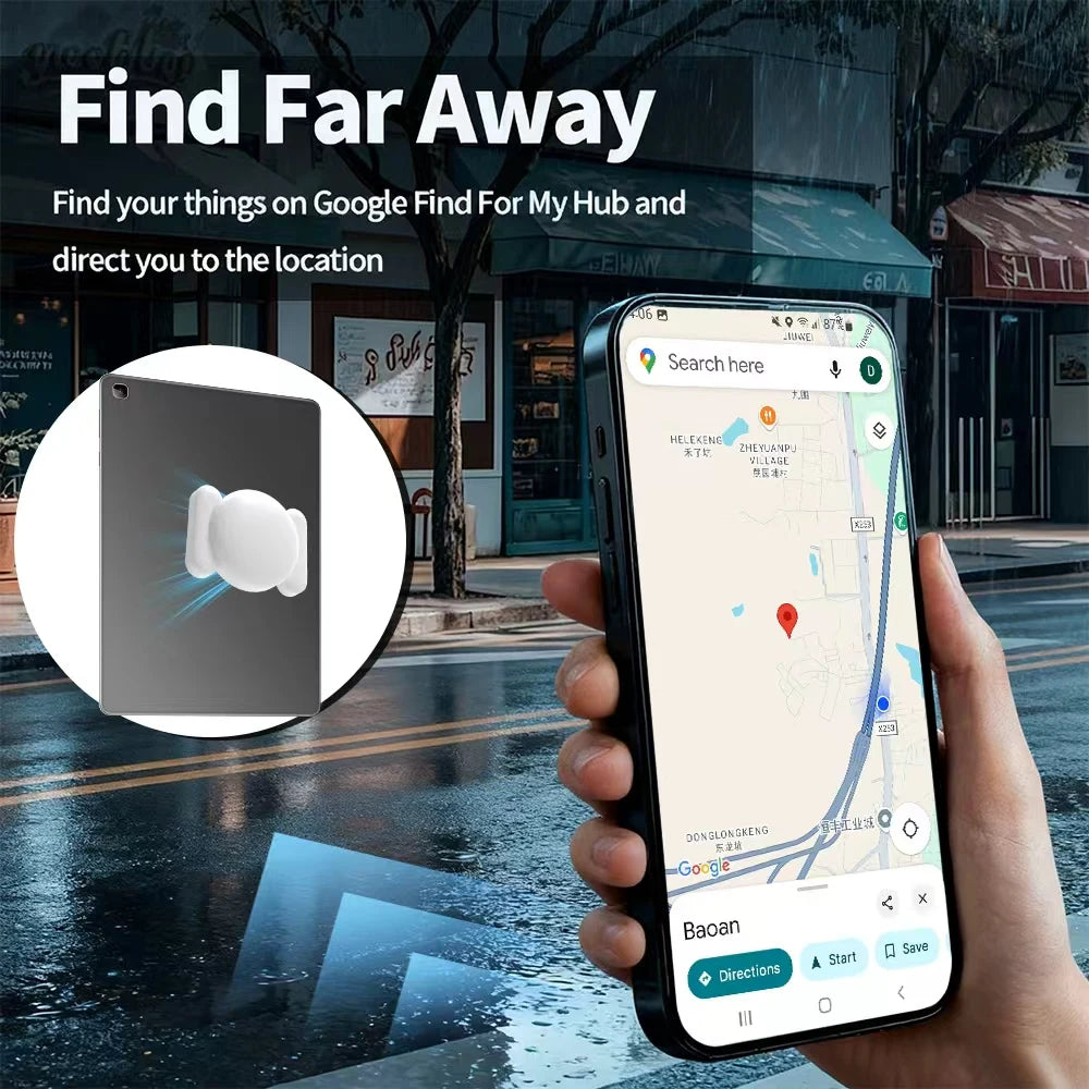 Android Security GPS Locator Google Find App Real Time Anti-Loss Smart Tag for Moto Samsung Finder Home Item Tracker Suction Kit