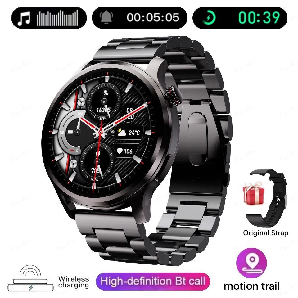 New Smart Watch SK51 Smart Watch 1.53 Inch HD AMOLED Screen NFC GPS TrackerBluetooth Call Health Monitoring Watch Men Women