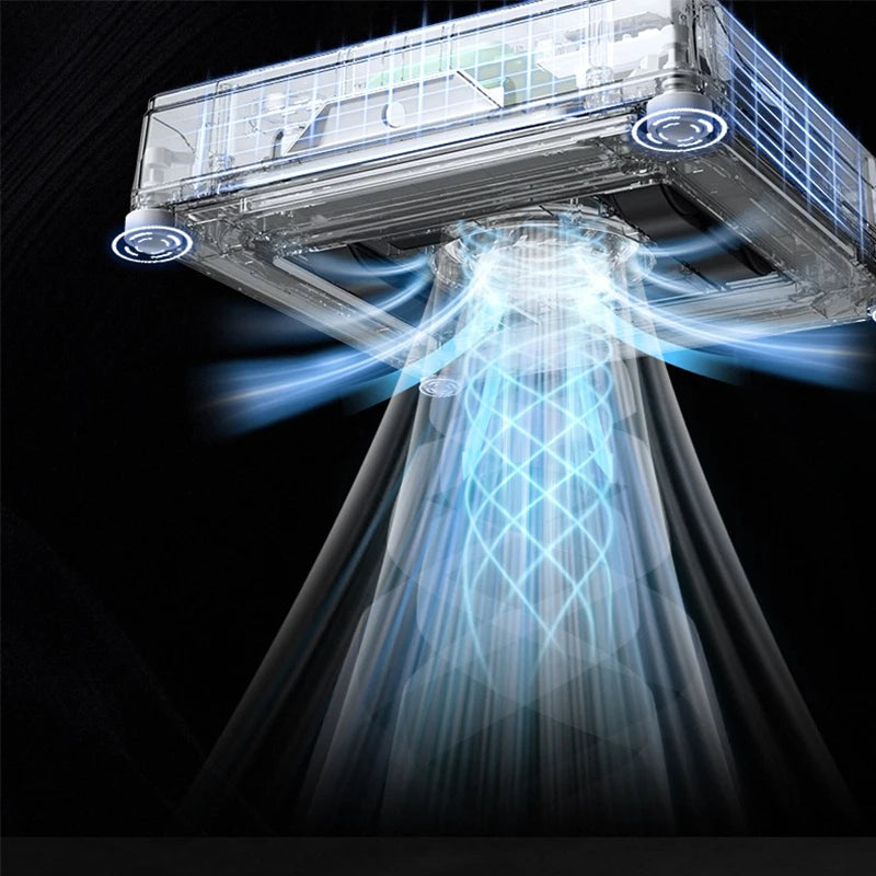 2025 Window Washer Robot Automatic Spray Water Robotic Glass Cleaner, 3200Pa Suction, Tuya APP Remote Control, Voice Prompt