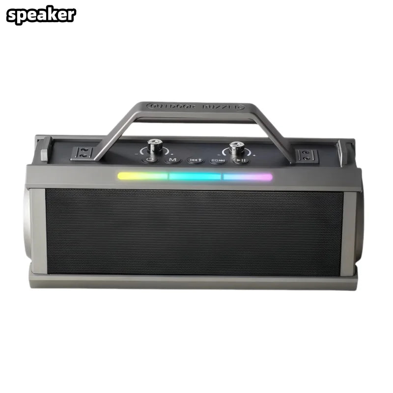 200W Powerful Voice Amplifier with 2 Wireless Microphones, Big Pro Sound Speaker,  Karaoke Machine Support BT/USB/TF Card/Aux