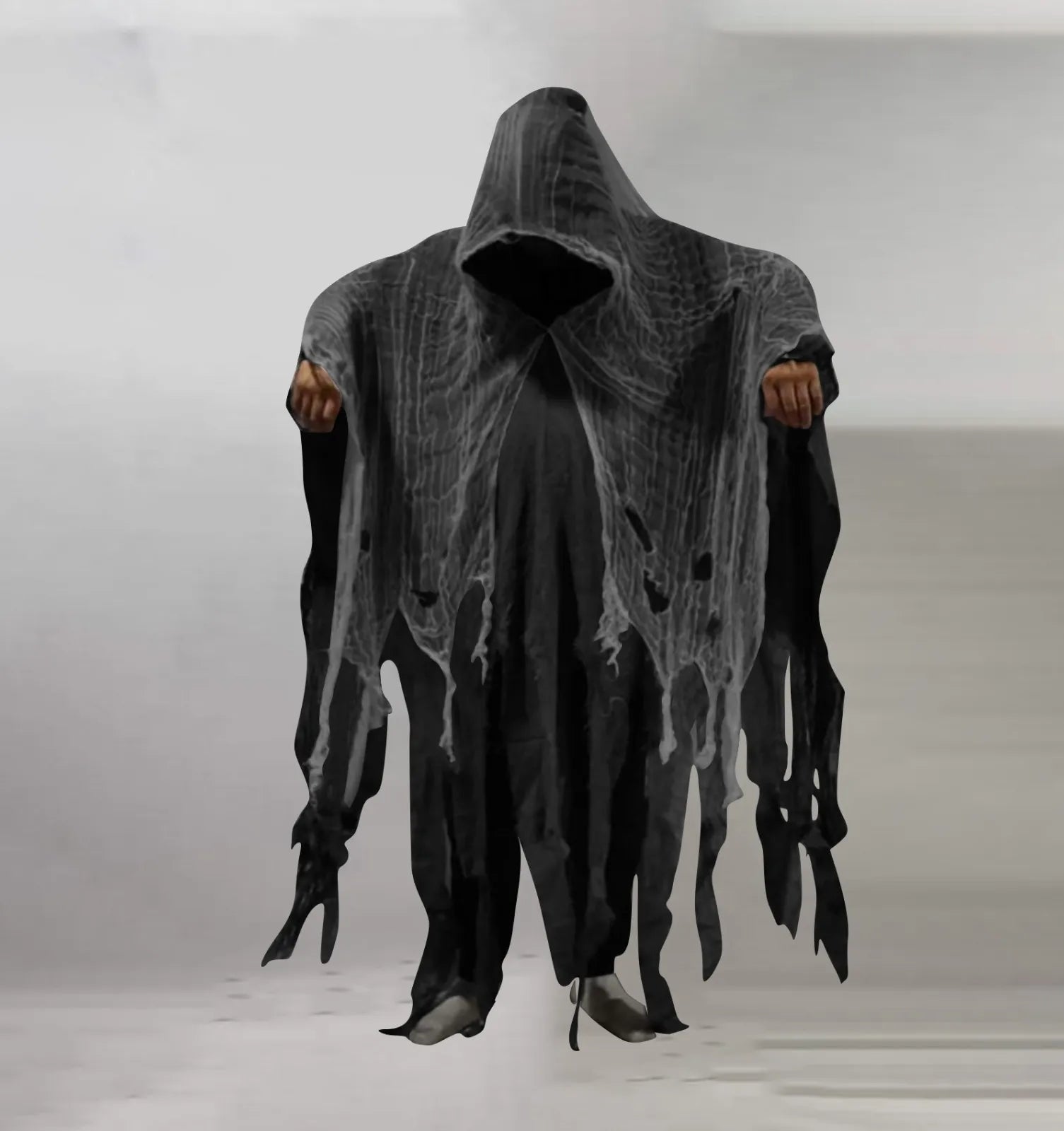 Halloween Skull Skeleton Cosplay Costume Halloween Ghost Costume Cosplay Adult Death Cloak Horror Zombie Tattered Hooded Capes