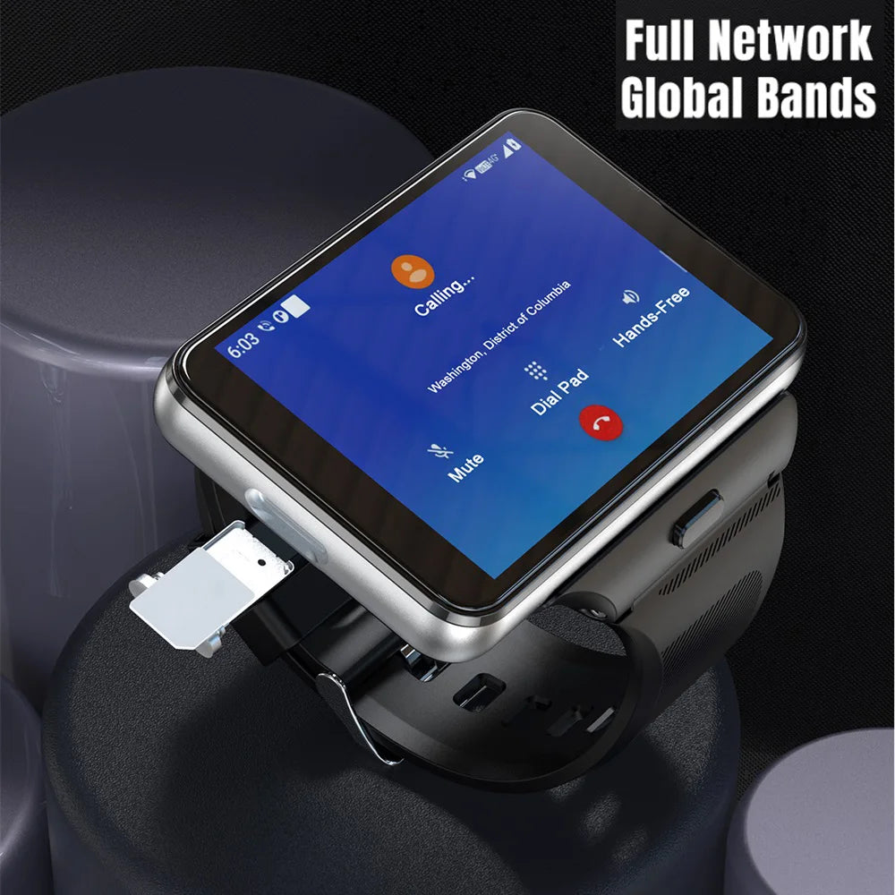 4G Smart Watch Android 11 Smartwatch Health Clock 2MP/8MP Dual Camera 4GB RAM 64GB ROM 2300MAh GPS WIFI Compass 2.88" Watches