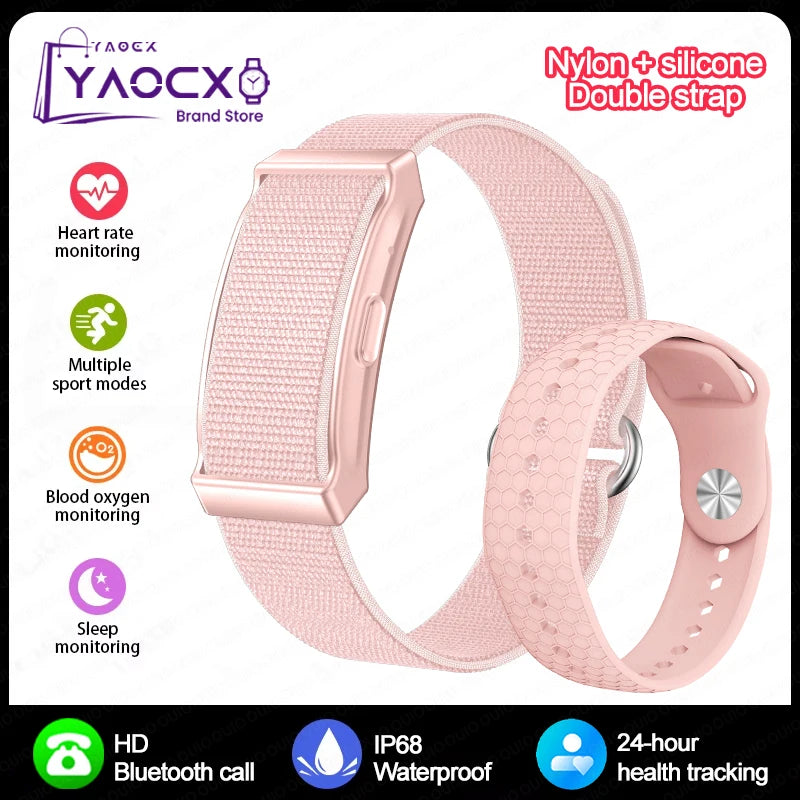 New Sport Fitness Tracker Smart Bracelet Heart Rate Blood Pressure Monitor Pedometer Call Reminder Smartwatch Band for Men Women