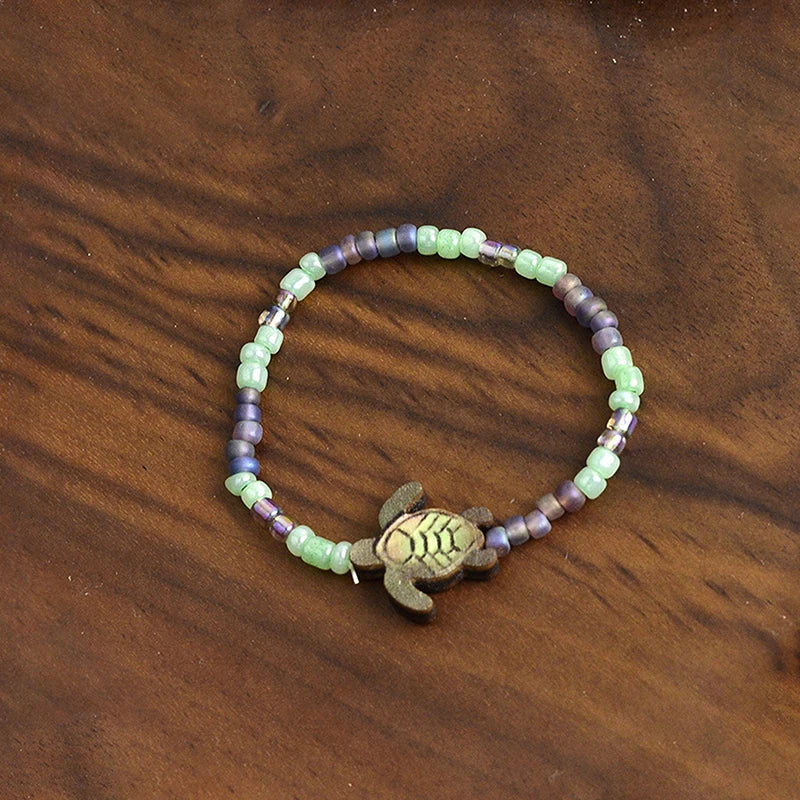 New Fashion Retro Turtle Beaded Bracelet For Women Bohemia Bracelet Friendship Jewelry