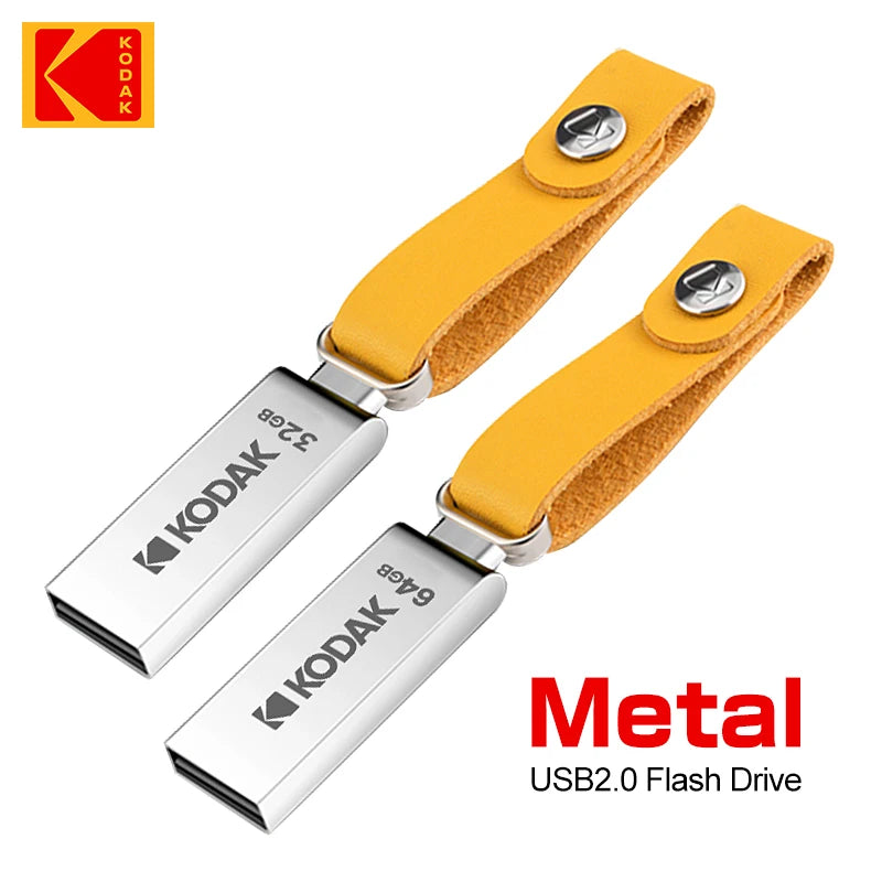 KODAK K122 USB 2.0 Pen Drive 32GB 64GB 128GB Metal USB Flash Drive Memory Pendrive