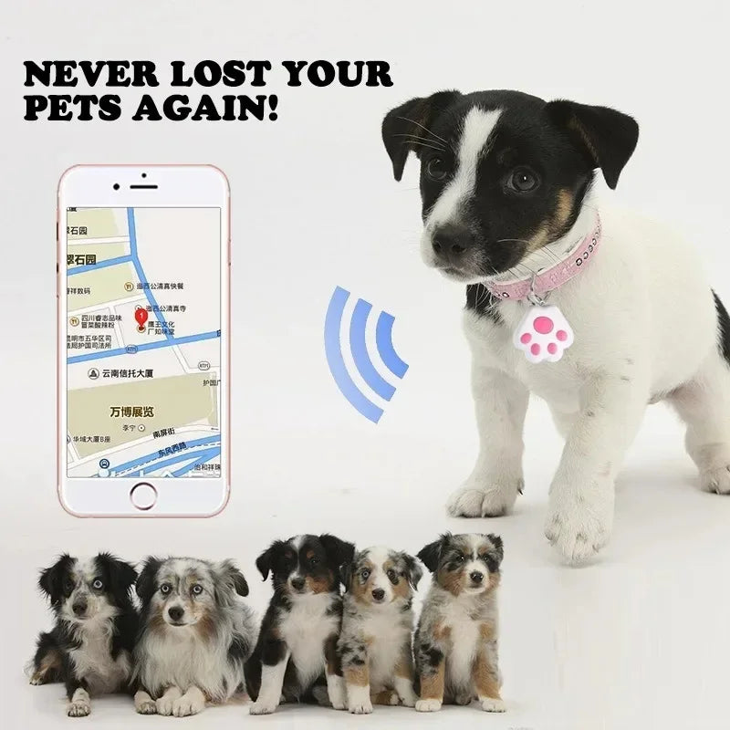 Pet Anti-lost Smart GPS Tracker Key Kids Bag Finder Dog Cat Pet for IOS/ Android Locator Bluetooth Tracker Device Reminder