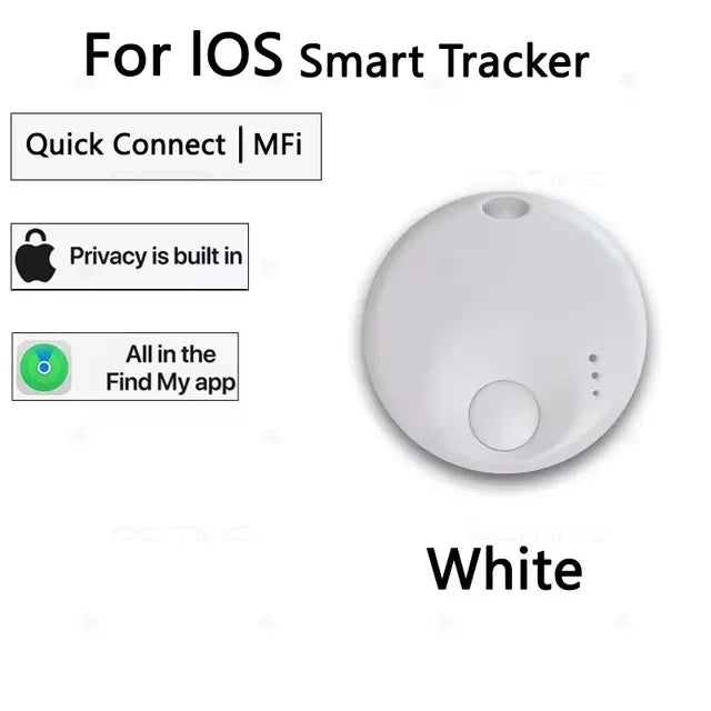 New Mini Smart Tag Bluetooth Tracker Works With Apple Find My iOS Only For Key Luggage Backpack Item Locator Device