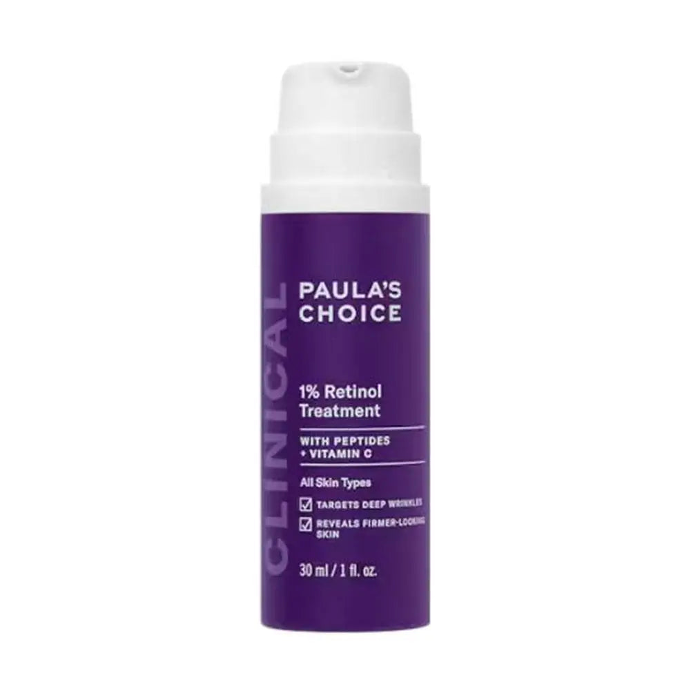 Paula's Choice 1% Retinol Serum 30ml Highly Effective Minimizes Pores Fine Lines Improve Acne Scars Closed Comedones Skin Repair