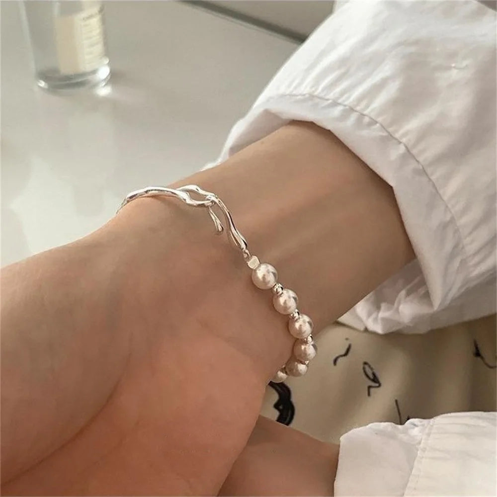 Fashion Beads Bracelet for Women Light Luxury Exquisite Simple Personality Bracelet Versatile Hand Accessories Gifts