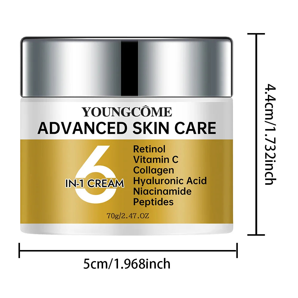 YOUNGCOME Niacinamide 6 in 1 Cream Vitamin C Anti-aging Whitening Anti-wrinkle Smooth Wrinkles Firming Facial Face Skin Care