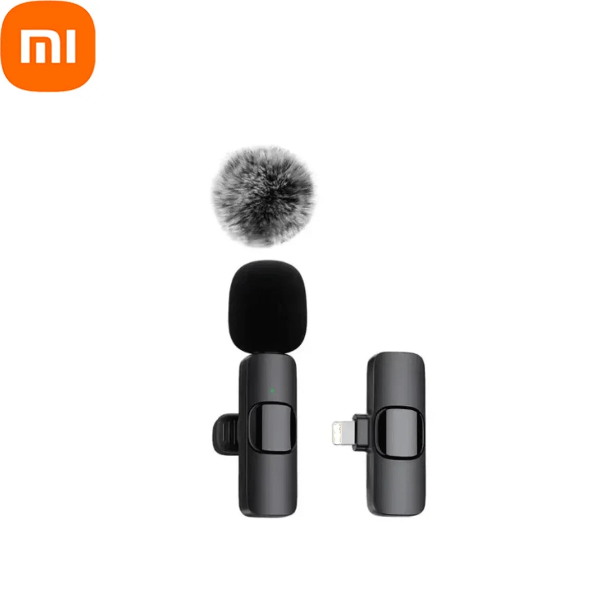 Xiaomi Wireless Lavalier Microphone Audio Video Recording Mini Microphone for iPhone Android Phone Live Broadcast Gaming