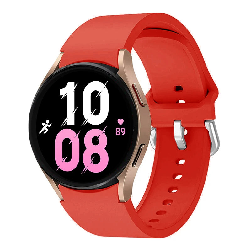 Strap For Samsung Galaxy Watch 6/4/7 44mm 40mm/5 Pro 45mm wristband 20mm Silicone Bracelet Galaxy Watch 6 classic 43mm 47mm Band