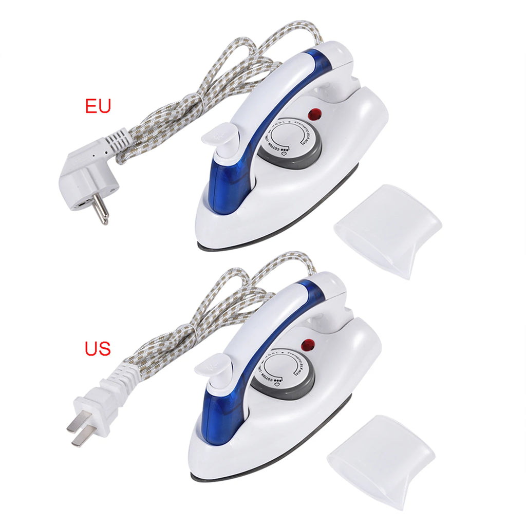 Electric Steam Ironing Machine Foldable Handheld Steam Iron With Temperature Control Function Spray Wrinkle Removal Travel Use